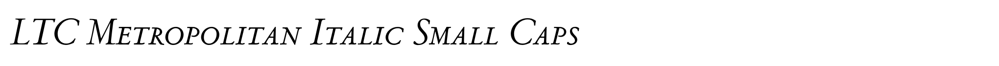 LTC Metropolitan Italic Small Caps image